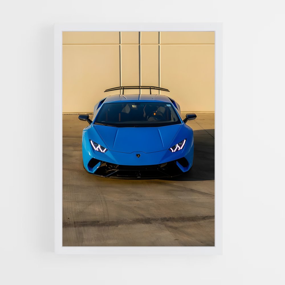 Poster Huracan Blue Dream – affiche Lamborghini (vue 3)